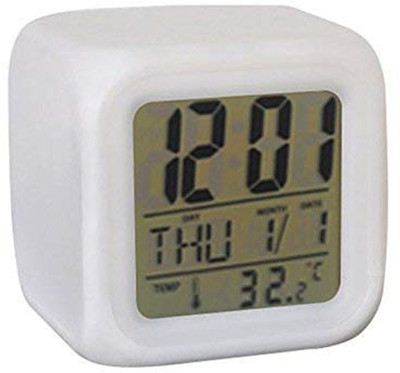 DNEXT Digital White Clock