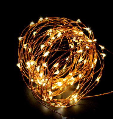ACUTAS 50 LEDs 5 m White Steady Water Drop Rice Lights(Pack of 1)