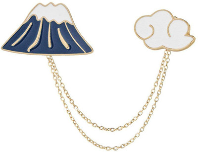 FURE Mountain & Cloud Enamel Pins Brooch(Multicolor)