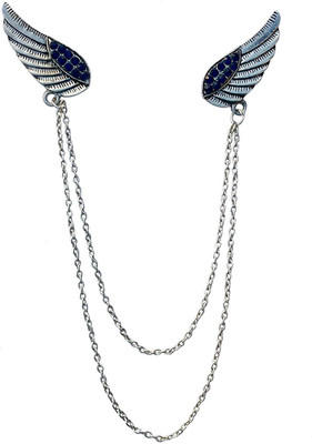 FURE Double Wing Chain Brooch(Silver)