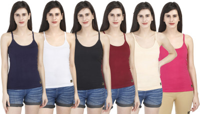 cottncool Women Camisole(Pack of 6)