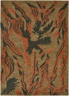 CARPETLIVE Brown Jute Carpet(5 ft,  X 8 ft, Rectangle)