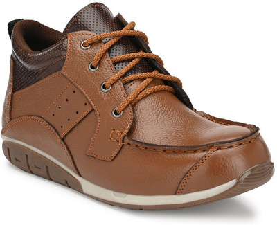 Ozarro Steel Toe Leather Safety Shoe(Tan, S1, Size 6)