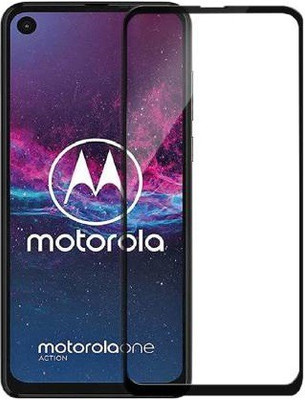 LIKEDESIGN Edge To Edge Tempered Glass for Motorola One Action(Pack of 1)