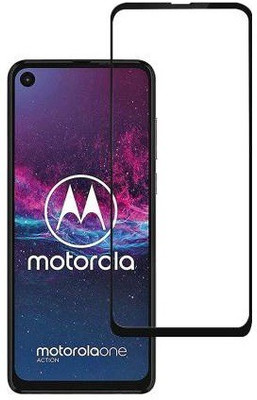 LIKEDESIGN Edge To Edge Tempered Glass for Motorola One Action(Pack of 1)