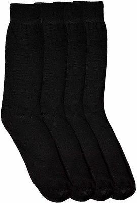 poksi Girls Solid Mid-Calf/Crew(Pack of 4)