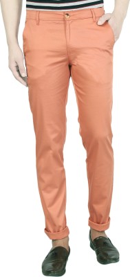 AD & AV Regular Fit Men Orange Trousers