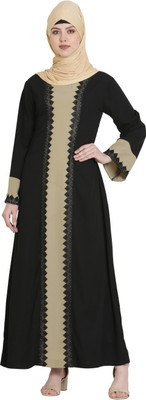 Momin Libas Polyester Solid Abaya(Multicolor)