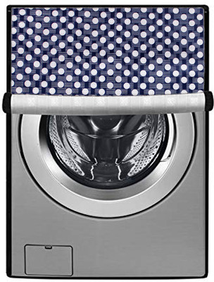 KingMatters Front Loading Washing Machine  Cover(Width: 61 cm, Blue, White)