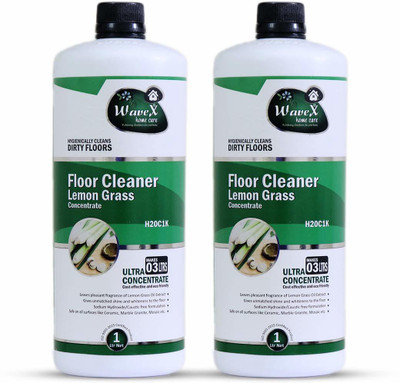 Wavex Floor Cleaner Liquid Lemon Grass Concentrate (1ltr+1ltr) Makes 3 Litres (Two Pc Combo) Lemon Grass(2 x 1 L) Wavex Floor Cleaner Liquid Lemon Grass Concentrate (1ltr+1ltr) Makes 3 Litres (Two Pc Combo) Lemon Grass(2 x 1 L)
