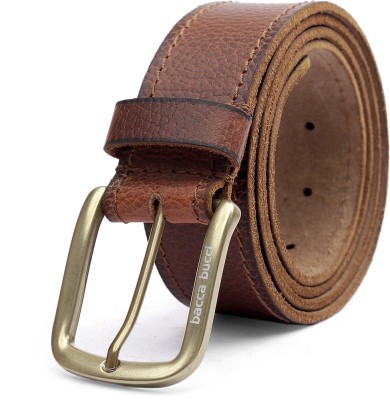 bacca bucci Men Casual, Party, Evening, Formal Brown Genuine Leather Belt