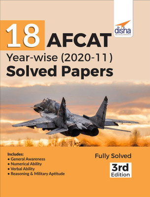 18 Afcat Year-Wise (2020 - 11) Solved Papers(English, Paperback, unknown)