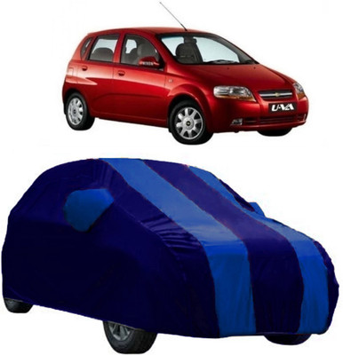 Elegance Car Cover For Chevrolet Aveo U-VA (With Mirror Pockets)(Blue)