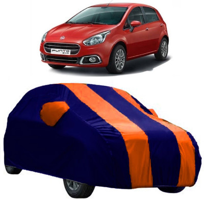 AutoKick Car Cover For Fiat Punto Evo (With Mirror Pockets)(Orange)