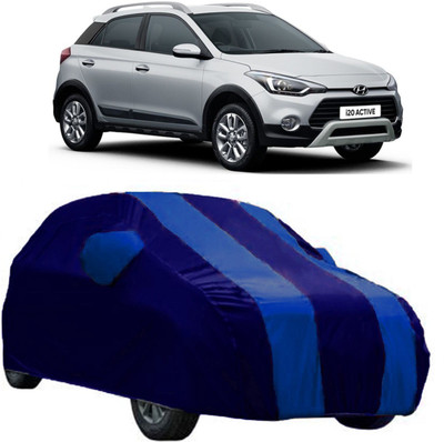 Elegance Car Cover For Hyundai i20 Active (With Mirror Pockets)(Blue)