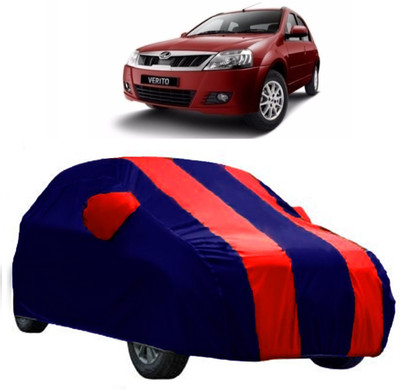 AutoKick Car Cover For Mahindra Verito (With Mirror Pockets)(Multicolor)