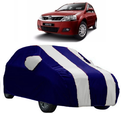AutoKick Car Cover For Mahindra Verito (With Mirror Pockets)(White)
