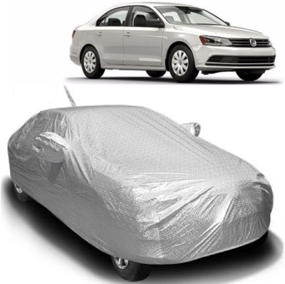 MoTRoX Car Cover For Volkswagen Jetta (With Mirror Pockets)(Silver)
