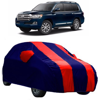 CRONEX Car Cover For Toyota Land Cruiser (With Mirror Pockets)(Red, Blue)