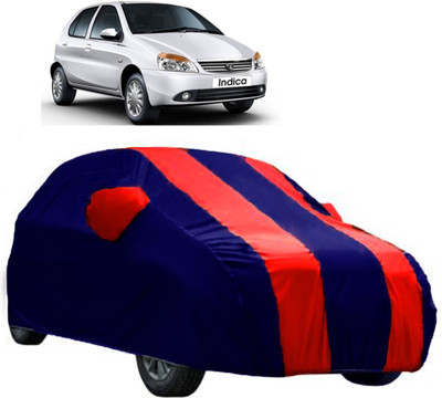 AutoKick Car Cover For Tata Indica V2 (With Mirror Pockets)(Red)