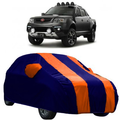 AutoCover Car Cover For Tata Xenon XT (With Mirror Pockets)(Orange, Blue)