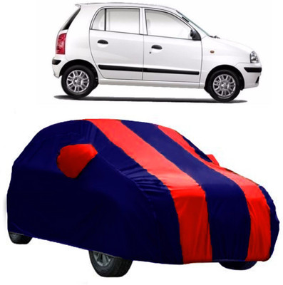 AutoKick Car Cover For Hyundai Santro Xing (With Mirror Pockets)(Red)