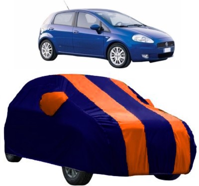 Elegance Car Cover For Fiat Grande Punto (With Mirror Pockets)(Orange)