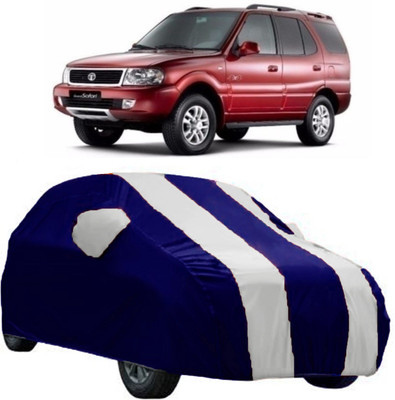 AutoRock Car Cover For Tata Safari (With Mirror Pockets)(White)