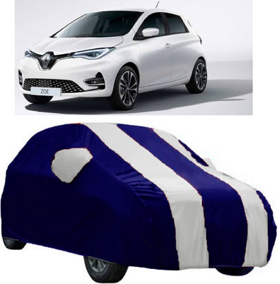AutoKick Car Cover For Renault Zoe (With Mirror Pockets)(White)