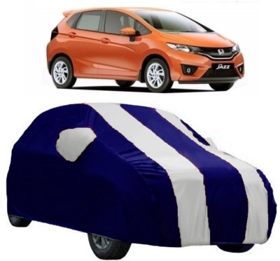 AutoKick Car Cover For Honda Jazz (With Mirror Pockets)(White)