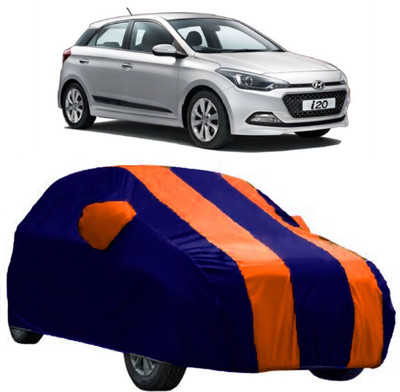AutoKick Car Cover For Hyundai Elite i20 (With Mirror Pockets)(Orange)