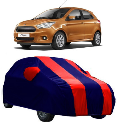 AutoRock Car Cover For Ford Figo (With Mirror Pockets)(Red)