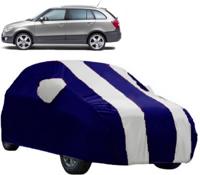 AutoKick Car Cover For Skoda Fabia Scout (With Mirror Pockets)(White)