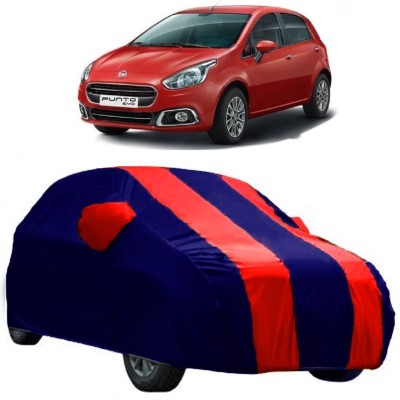 Elegance Car Cover For Fiat Punto Evo (With Mirror Pockets)(Red)