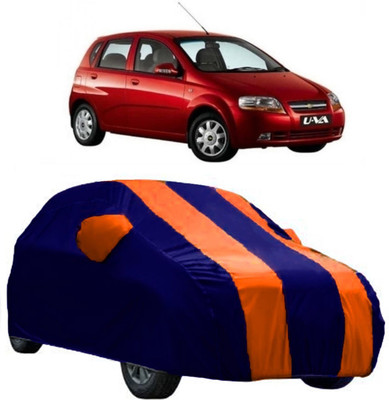 Elegance Car Cover For Chevrolet Aveo Uva (With Mirror Pockets)(Multicolor)
