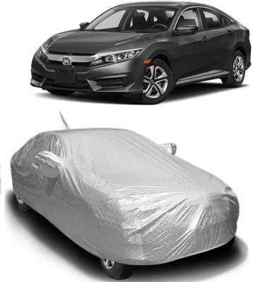 MoTRoX Car Cover For Honda Civic (With Mirror Pockets)(Silver)