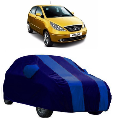 AutoRock Car Cover For Tata Vista (With Mirror Pockets)(Blue)