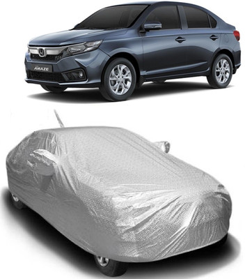 MoTRoX Car Cover For Honda Amaze (With Mirror Pockets)(Silver)