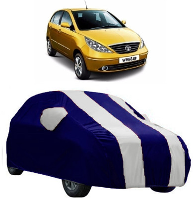AutoRock Car Cover For Tata Vista (With Mirror Pockets)(White)