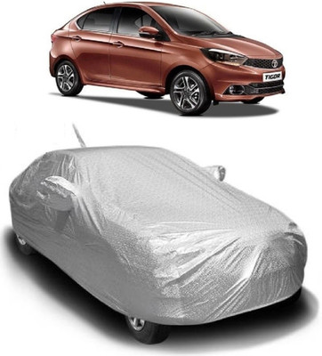 MoTRoX Car Cover For Tata Tigor (With Mirror Pockets)(Silver)