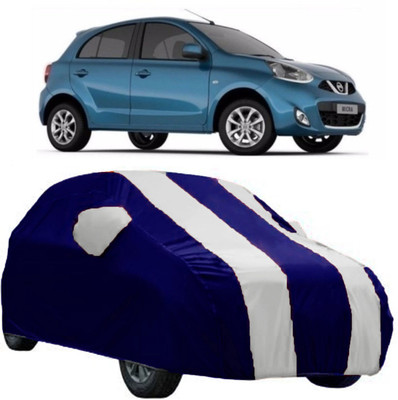 AutoRock Car Cover For Nissan Micra (With Mirror Pockets)(White)