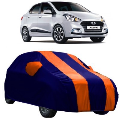 AutoKick Car Cover For Hyundai Xcent (With Mirror Pockets)(Multicolor)