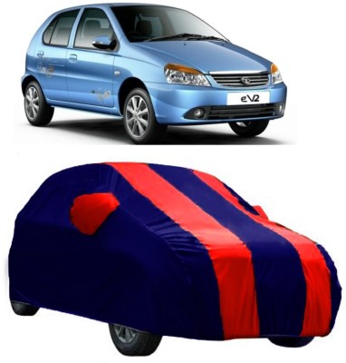 Ascension Car Cover For Tata Indica eV2 (With Mirror Pockets)(Red)