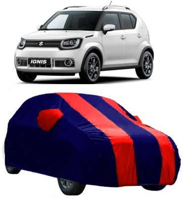 Ascension Car Cover For Maruti Suzuki Ignis (With Mirror Pockets)(Red)