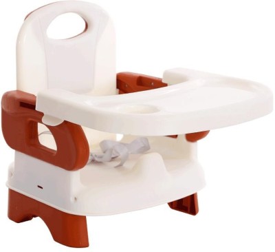 GOCART Baby Booster Feeding Chair -Easy Travel Chair - with Safety Belt and Removable Dining Tray for Infants and Toddlers(Red, White)