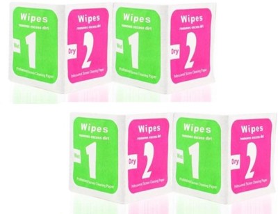 Hoppokart 30 pcs Wipes Wet + Dry Cleaning Wipes for Camera Lens , LCD , LED Screen, Mobile Phone Screen Dust Remover Clear All Display for Mobiles, Computers, Laptops(30 pcs Wipes Wet + Dry Cleaning Wipes for Camera Lens , LCD , LED Screen, Mobile Phone Screen Dust Remover Clear All Display)