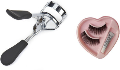 angelie Combo of Eyelash Curler and Heart Eyelashes (Set of 2)(2 Items in the set)