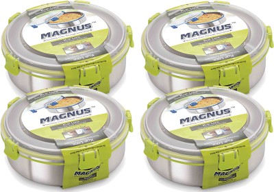 Magnus Steel, Plastic Grocery Container  - 1750 ml(Pack of 4, Silver)