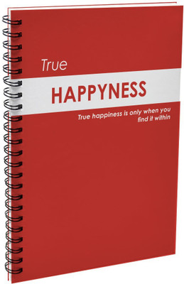 Indigifts Designer Printed Diary for Girls & Boys A5 Diary Single Rule 60 Pages(Red)