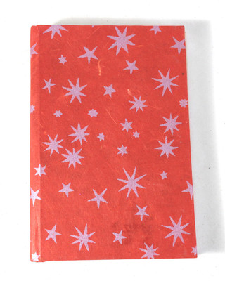 Camlon Exports Handmade A6 Diary Unruled 96 Pages(Red, White)